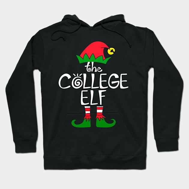 Elf Saying The College Elf Matching Family Group Christmas Hoodie by calvinglory04